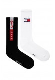 TOMMY JEANS UNI SOCK 2P VERTICAL LOGO ΚΑΛΤΣΕΣ ΑΝΔΡΙΚΕΣ BLACK/WHITE