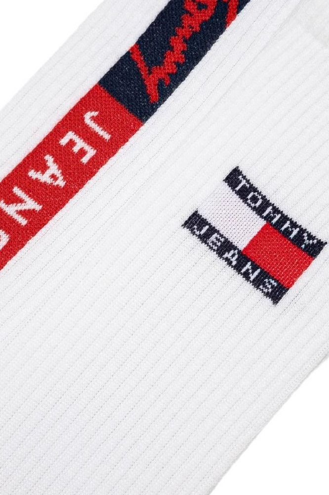 TOMMY JEANS UNI SOCK 2P VERTICAL LOGO ΚΑΛΤΣΕΣ ΑΝΔΡΙΚΕΣ WHITE