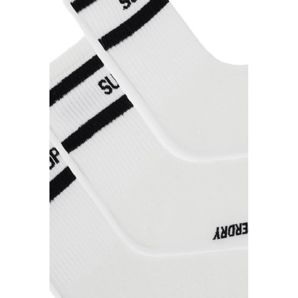 SUPERDRY D1 SDNA COOLMAX CREW SOCK 3PK ΚΑΛΤΣΕΣ ΑΝΔΡΙΚΕΣ WHITE