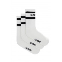 SUPERDRY D1 SDNA COOLMAX CREW SOCK 3PK ΚΑΛΤΣΕΣ ΑΝΔΡΙΚΕΣ WHITE