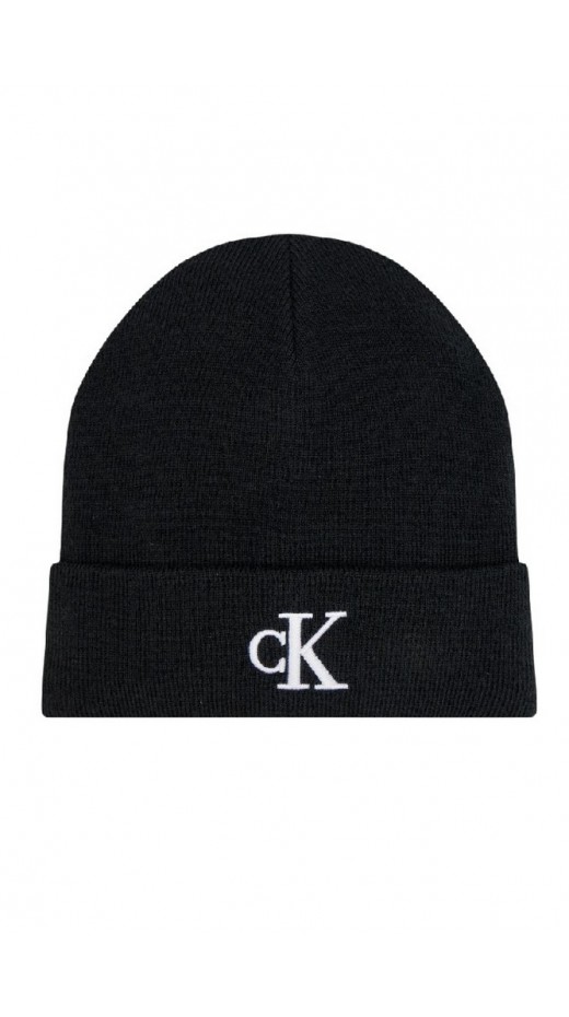 CALVIN KLEIN JEANS MONOGRAM EMBRO BEANIE ΣΚΟΥΦΟΣ ΑΝΔΡΙΚΟΣ BLACK