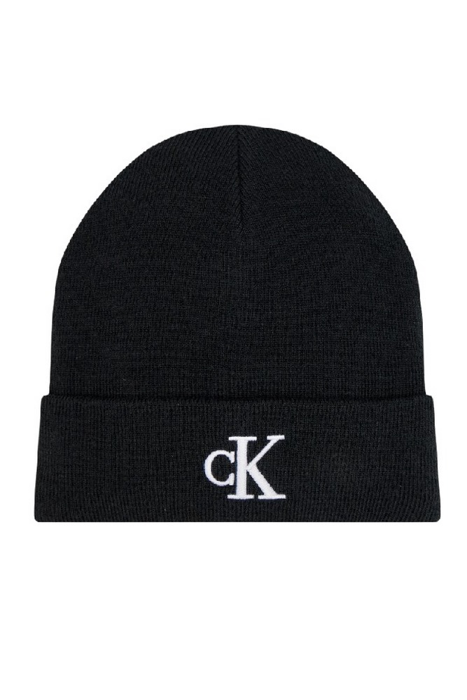 CALVIN KLEIN JEANS MONOGRAM EMBRO BEANIE ΣΚΟΥΦΟΣ ΑΝΔΡΙΚΟΣ BLACK