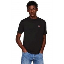 TOMMY HILFIGER TJM REG BADGE TEE T-SHIRT ΜΠΛΟΥΖΑ ΑΝΔΡΙΚΗ BLACK