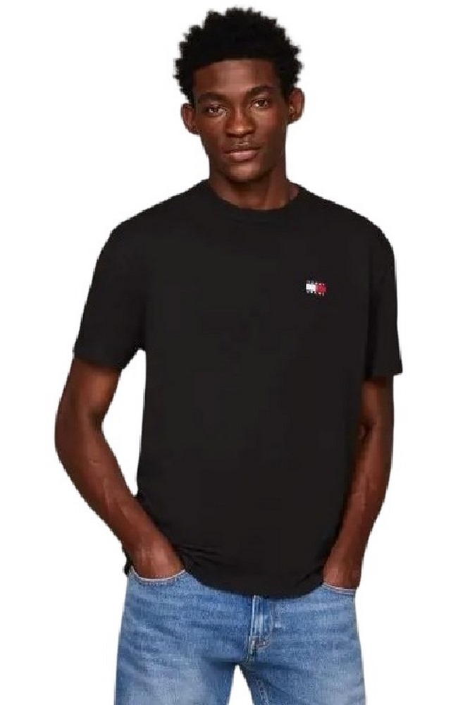 TOMMY HILFIGER TJM REG BADGE TEE T-SHIRT ΜΠΛΟΥΖΑ ΑΝΔΡΙΚΗ BLACK