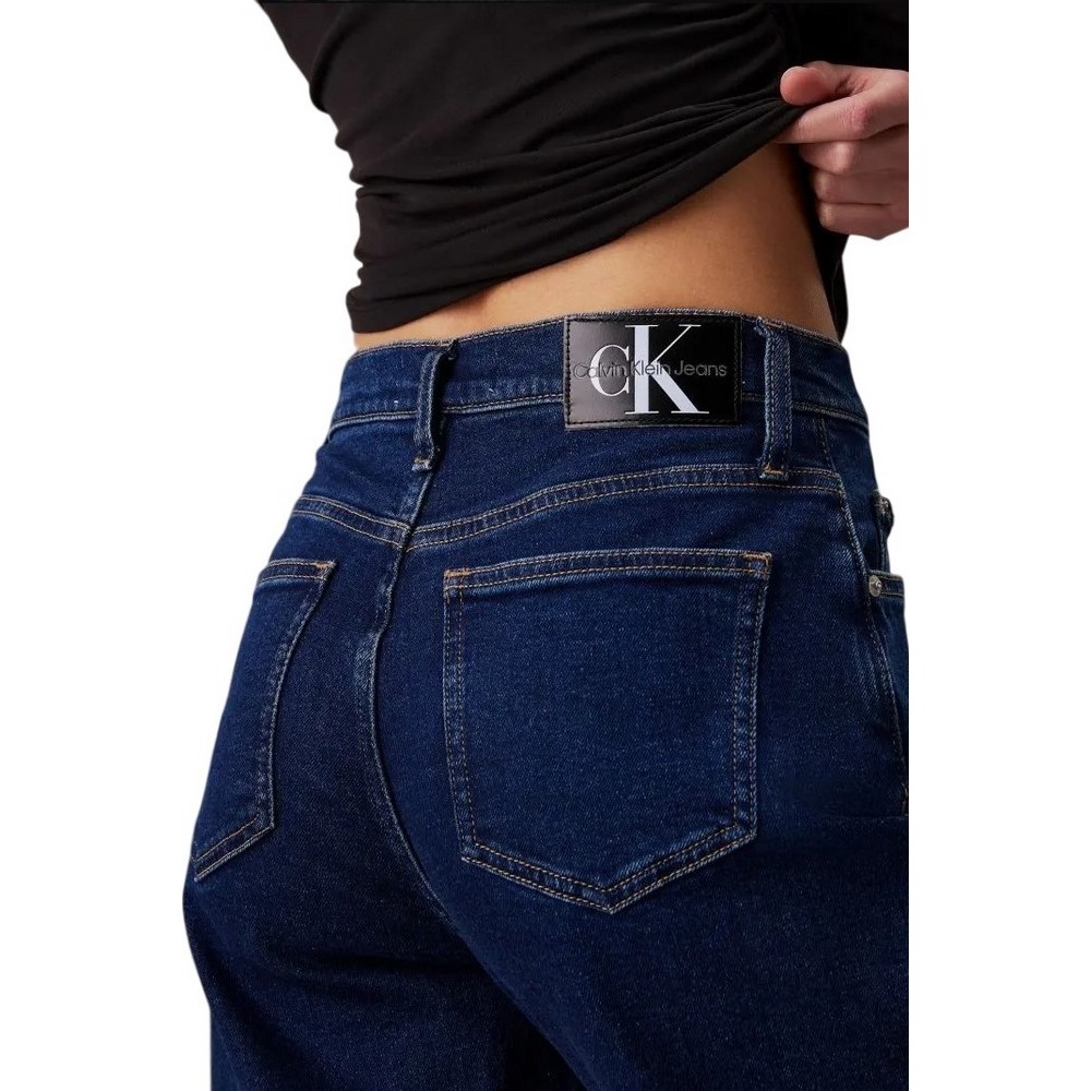 CALVIN KLEIN JEANS HIGH RISE LOOSE ΠΑΝΤΕΛΟΝΙ ΓΥΝΑΙΚΕΙΟ BLUΕ DENIM