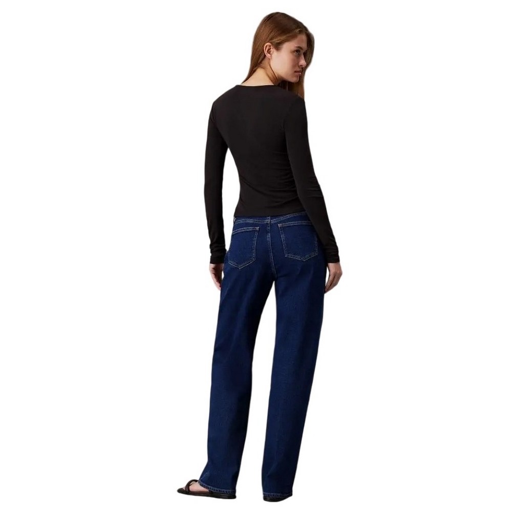 CALVIN KLEIN JEANS HIGH RISE LOOSE ΠΑΝΤΕΛΟΝΙ ΓΥΝΑΙΚΕΙΟ BLUΕ DENIM