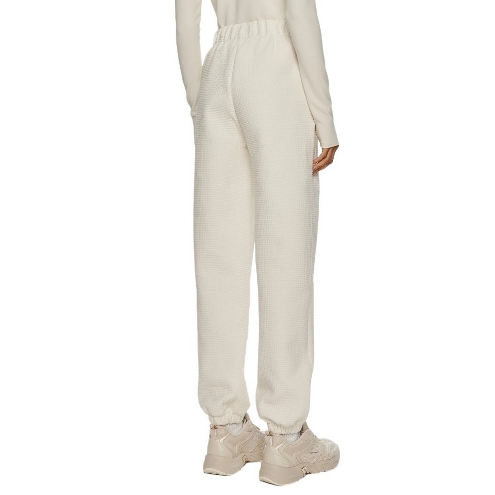 CALVIN KLEIN JEANS WAFFLE KNIT CUFFED JOG PANT ΠΑΝΤΕΛΟΝΙ ΦΟΡΜΑ ΓΥΝΑΙΚΕΙΟ IVORY