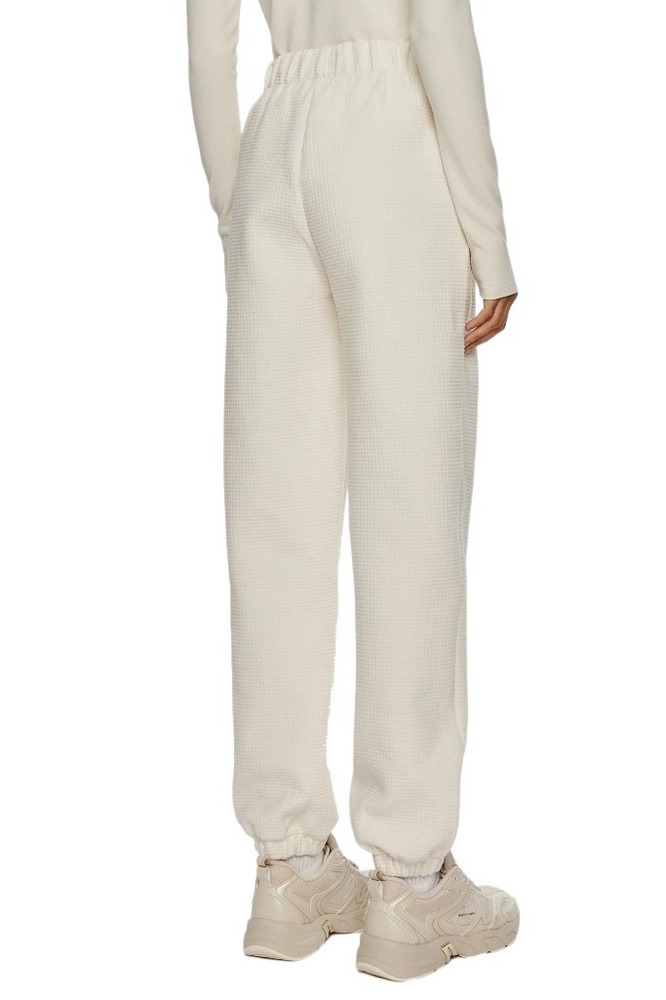 CALVIN KLEIN JEANS WAFFLE KNIT CUFFED JOG PANT ΠΑΝΤΕΛΟΝΙ ΦΟΡΜΑ ΓΥΝΑΙΚΕΙΟ IVORY