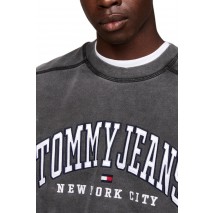 TOMMY JEANS RLX TJ GD VARSITY CREW ΦΟΥΤΕΡ ΑΝΔΡΙΚΟ BLACK