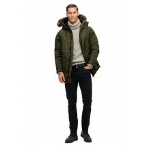 SUPERDRY D3 OVIN EVEREST FAUX FUR PARKA JACKET ΜΠΟΥΦΑΝ ΑΝΔΡΙΚΟ KHAKI