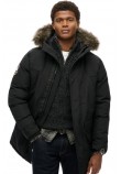 SUPERDRY D3 OVIN EVEREST FAUX FUR PARKA JACKET ΜΠΟΥΦΑΝ ΑΝΔΡΙΚΟ BLACK