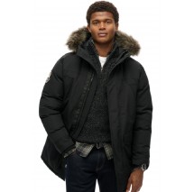 SUPERDRY D3 OVIN EVEREST FAUX FUR PARKA JACKET ΜΠΟΥΦΑΝ ΑΝΔΡΙΚΟ BLACK