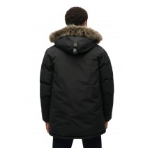 SUPERDRY D3 OVIN EVEREST FAUX FUR PARKA JACKET ΜΠΟΥΦΑΝ ΑΝΔΡΙΚΟ BLACK