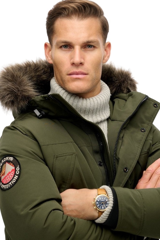 SUPERDRY D3 OVIN EVEREST FAUX FUR PARKA JACKET ΜΠΟΥΦΑΝ ΑΝΔΡΙΚΟ KHAKI