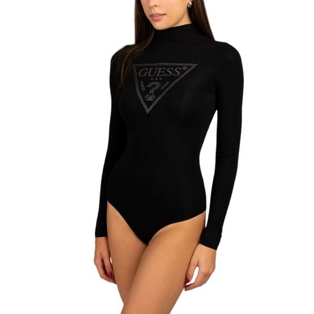 GUESS LS EVELYN LOGO BODY ΚΟΡΜΑΚΙ ΓΥΝΑΙΚΕΙΟ BLACK