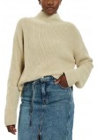 CALVIN KLEIN JEANS LOOSE HIGH NECK SWEATER ΜΠΛΟΥΖΑ ΓΥΝΑΙΚΕΙΑ BEIGE