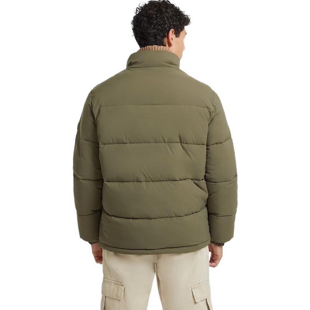 GUESS JEANS REG LENGHT PUFFER JACKET ΜΠΟΥΦΑΝ ΑΝΔΡΙΚΟ KHAKI