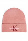 CALVIN KLEIN JEANS MONO LOGO EMBRO BEANIE ΣΚΟΥΦΟΣ ΓΥΝΑΙΚΕΙΟΣ PINK