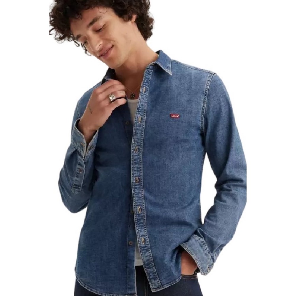 LEVIS BATTERY HM SHIRT 866250052 ΠΟΥΚΑΜΙΣΟ ΑΝΔΡΙΚΟ BLUΕ DENIM