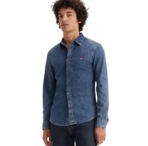 LEVIS BATTERY HM SHIRT 866250052 ΠΟΥΚΑΜΙΣΟ ΑΝΔΡΙΚΟ BLUΕ DENIM