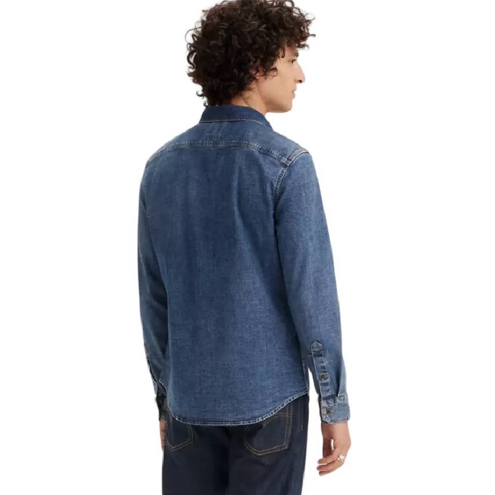 LEVIS BATTERY HM SHIRT 866250052 ΠΟΥΚΑΜΙΣΟ ΑΝΔΡΙΚΟ BLUΕ DENIM