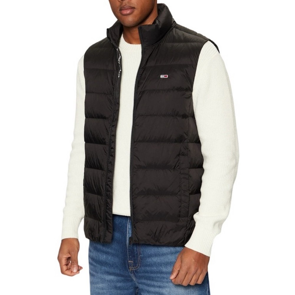 TOMMY JEANS  LT DOWN VEST EXT ΓΙΛΕΚΟ ΜΠΟΥΦΑΝ ΑΝΔΡΙΚΟ BLACK