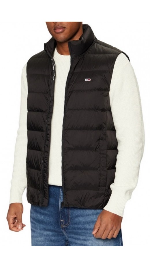 TOMMY JEANS  LT DOWN VEST EXT ΓΙΛΕΚΟ ΜΠΟΥΦΑΝ ΑΝΔΡΙΚΟ BLACK