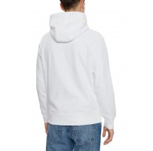 CALVIN KLEIN JEANS MINIMAL LOGO HOODIE ΦΟΥΤΕΡ ΜΠΛΟΥΖΑ ΑΝΔΡΙΚΗ BRIGHT WHITE