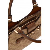 GUESS NOLANA SML GIRLFRIEND SATCHEL ΤΣΑΝΤΑ ΓΥΝΑΙΚΕΙΑ LATTE