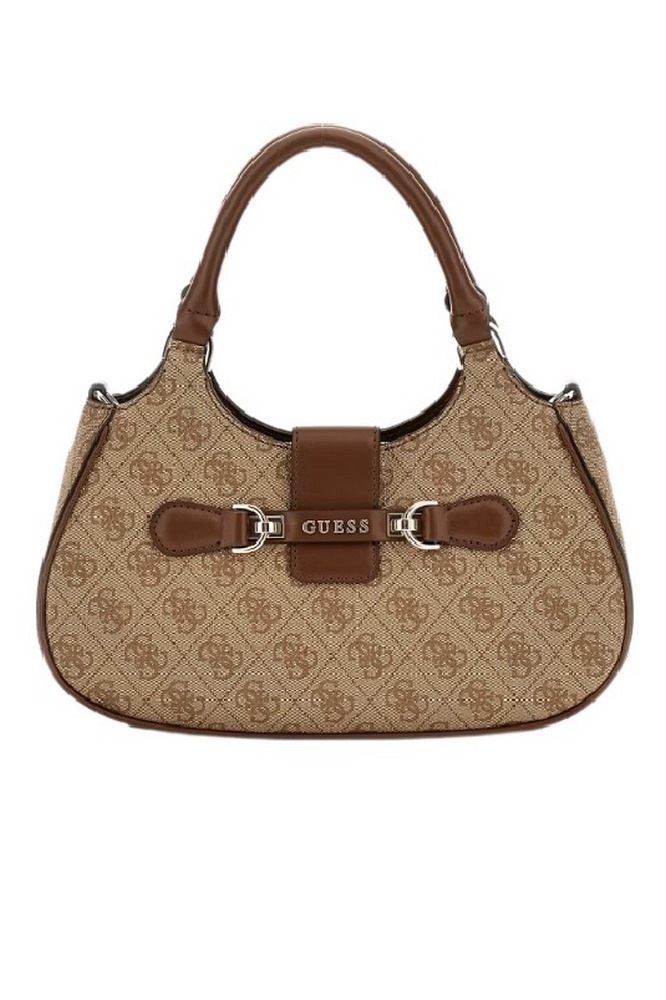 GUESS NOLANA SML GIRLFRIEND SATCHEL ΤΣΑΝΤΑ ΓΥΝΑΙΚΕΙΑ LATTE