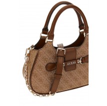 GUESS NOLANA SML GIRLFRIEND SATCHEL ΤΣΑΝΤΑ ΓΥΝΑΙΚΕΙΑ LATTE