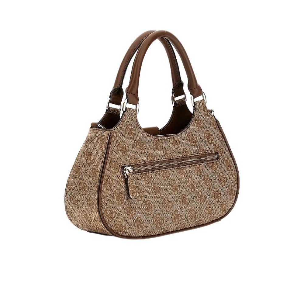 GUESS NOLANA SML GIRLFRIEND SATCHEL ΤΣΑΝΤΑ ΓΥΝΑΙΚΕΙΑ LATTE