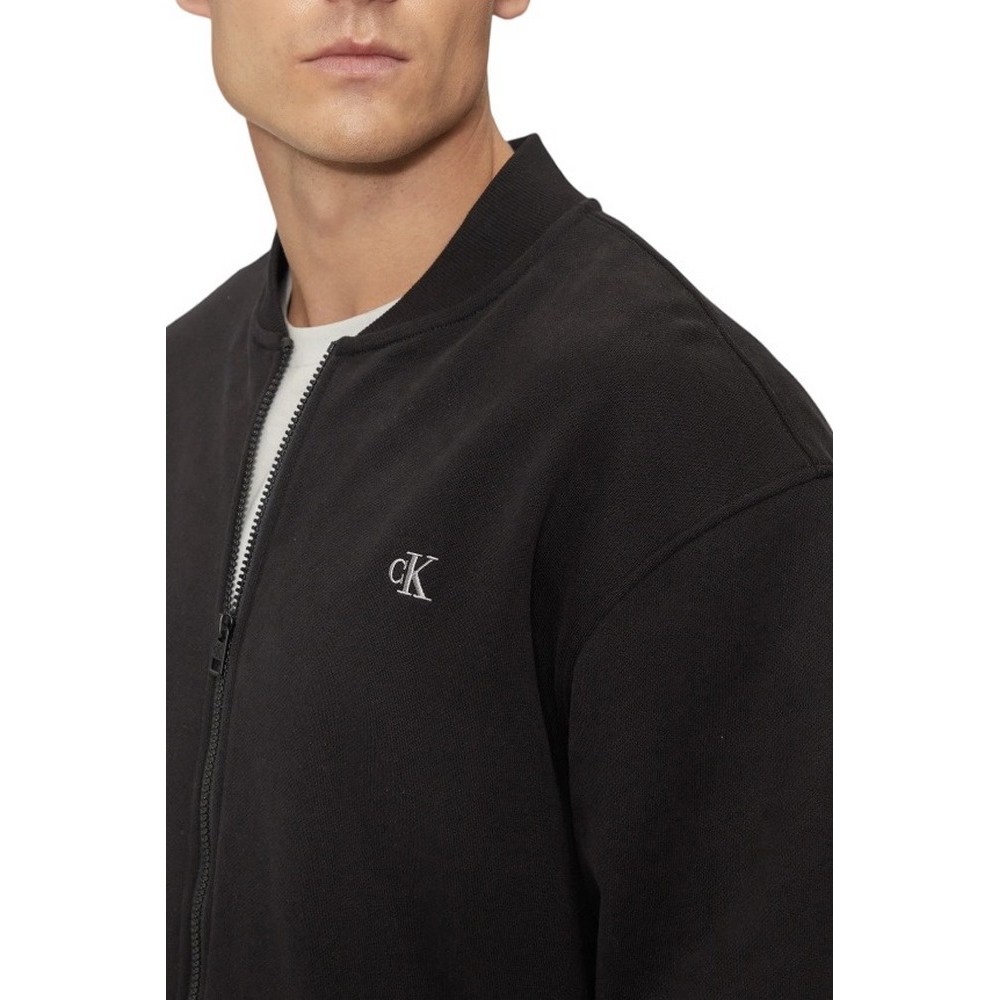 CALVIN KLEIN JEANS HEAVYWEIGHT CK EMBRO BOMBER ΖΑΚΕΤΑ ΑΝΔΡΙΚΗ BLACK