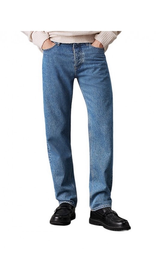 CALVIN KLEIN JEANS STANDARD STRAIGHT ΠΑΝΤΕΛΟΝΙ ΑΝΔΡΙΚΟ BLUΕ DENIM