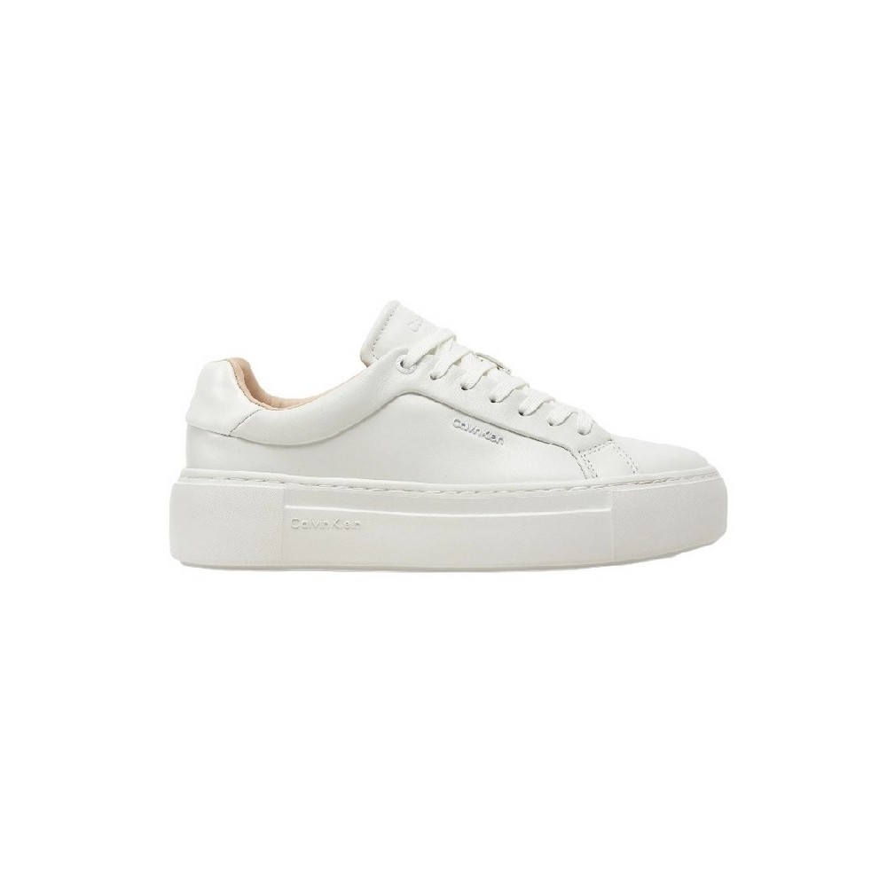 CALVIN KLEIN CUPSOLE LACE UP ΠΑΠΟΥΤΣΙ ΓΥΝΑΙΚΕΙΟ WHITE