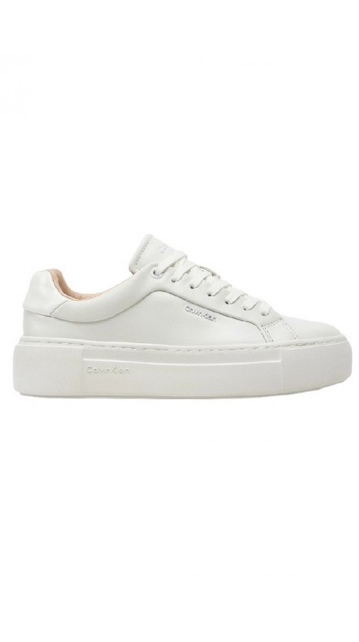 CALVIN KLEIN CUPSOLE LACE UP ΠΑΠΟΥΤΣΙ ΓΥΝΑΙΚΕΙΟ WHITE