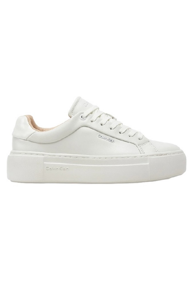 CALVIN KLEIN CUPSOLE LACE UP ΠΑΠΟΥΤΣΙ ΓΥΝΑΙΚΕΙΟ WHITE