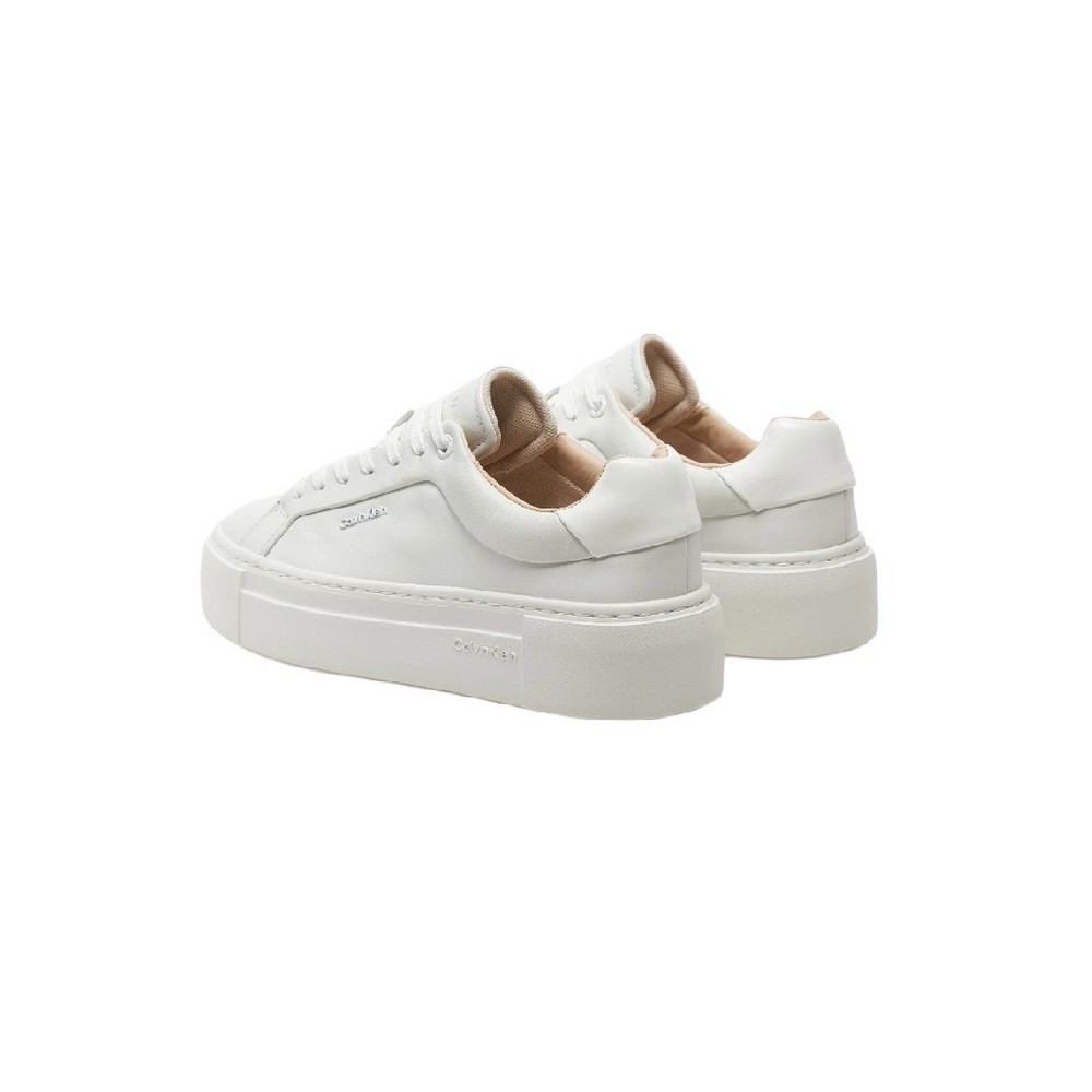 CALVIN KLEIN CUPSOLE LACE UP ΠΑΠΟΥΤΣΙ ΓΥΝΑΙΚΕΙΟ WHITE