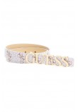 GUESS ZAMIRA NOT ADJ PANT BELT ΖΩΝΗ ΓΥΝΑΙΚΕΙΑ WHITE