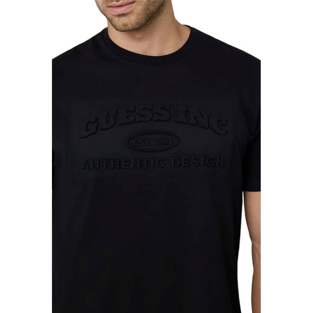 GUESS CLUB LO T-SHIRT ΜΠΛΟΥΖΑ ΑΝΔΡΙΚΗ BLACK