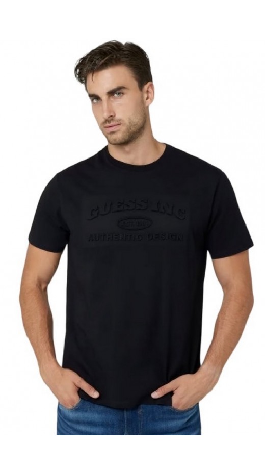 GUESS CLUB LO T-SHIRT ΜΠΛΟΥΖΑ ΑΝΔΡΙΚΗ BLACK