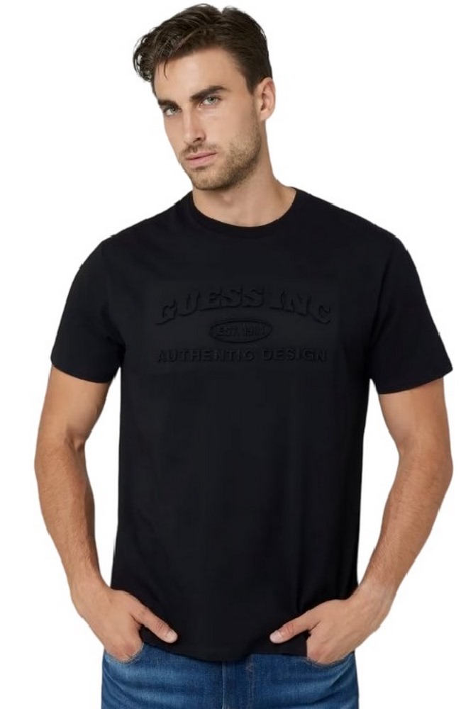 GUESS CLUB LO T-SHIRT ΜΠΛΟΥΖΑ ΑΝΔΡΙΚΗ BLACK