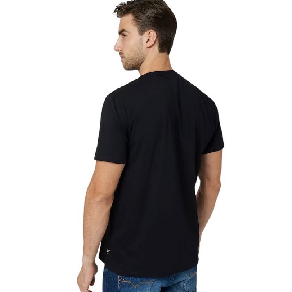 GUESS CLUB LO T-SHIRT ΜΠΛΟΥΖΑ ΑΝΔΡΙΚΗ BLACK