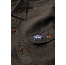 SUPERDRY D2 OVIN FLANNEL WORKWEAR SHIRT ΠΟΥΚΑΜΙΣΟ ΑΝΔΡΙΚΟ GREEN