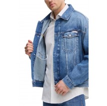 CALVIN KLEIN JEANS RELAXED DENIM JACKET ΜΠΟΥΦΑΝ ΑΝΔΡΙΚΟ BLUΕ DENIM