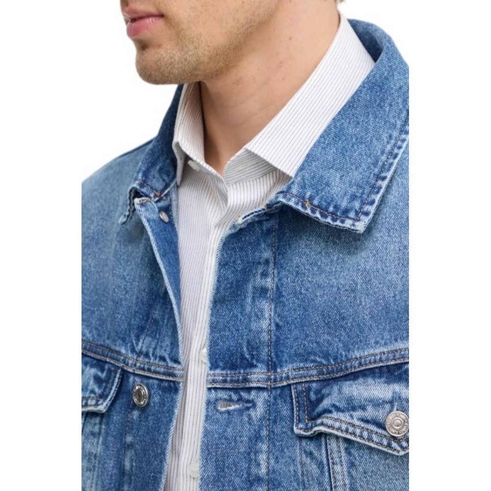 CALVIN KLEIN JEANS RELAXED DENIM JACKET ΜΠΟΥΦΑΝ ΑΝΔΡΙΚΟ BLUΕ DENIM