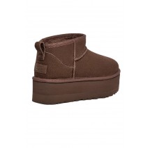 UGG CLASSIC ULTRA MINI PLATFORM 1135092 ΧΑΜΗΛΗ ΜΠΟΤΑ ΓΥΝΑΙΚΕΙΑ BURNT CEDAR