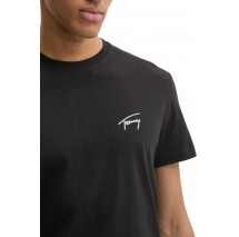 TOMMY JEANS REG SIGNATURE TEE EXT T-SHIRT ΜΠΛΟΥΖΑ ΑΝΔΡΙΚΗ BLACK