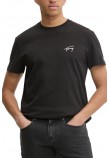 TOMMY JEANS REG SIGNATURE TEE EXT T-SHIRT ΜΠΛΟΥΖΑ ΑΝΔΡΙΚΗ BLACK