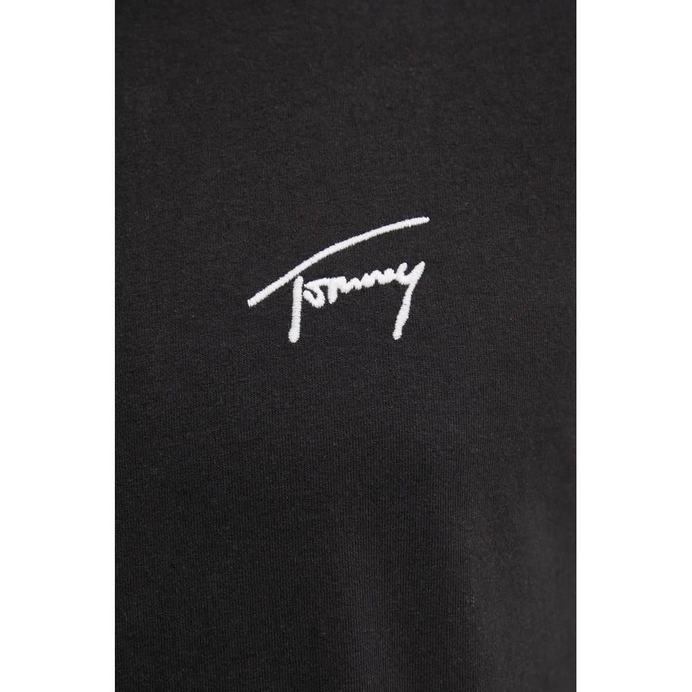 TOMMY JEANS REG SIGNATURE TEE EXT T-SHIRT ΜΠΛΟΥΖΑ ΑΝΔΡΙΚΗ BLACK